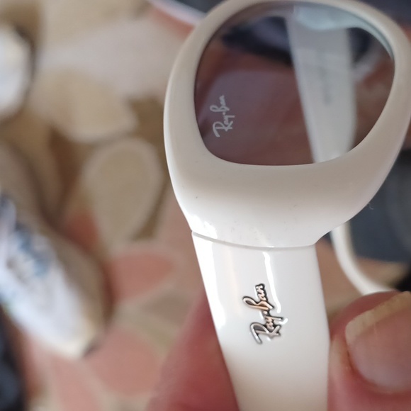 Women Asian fit white Ray Ban  New - Picture 6 of 6